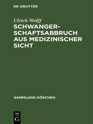 cover image of Schwangerschaftsabbruch aus medizinischer Sicht